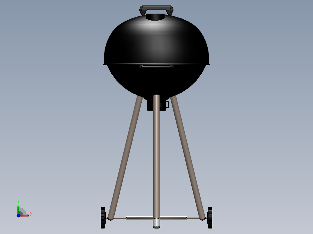 烧烤炉(70)前视图