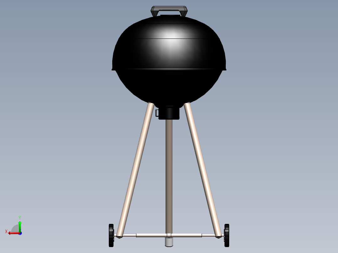 烧烤炉(70)后视图