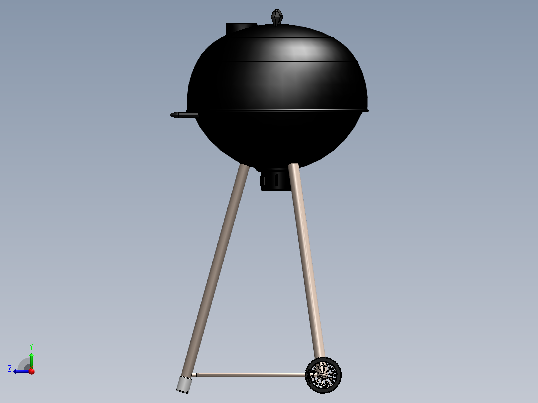 烧烤炉(70)右视图