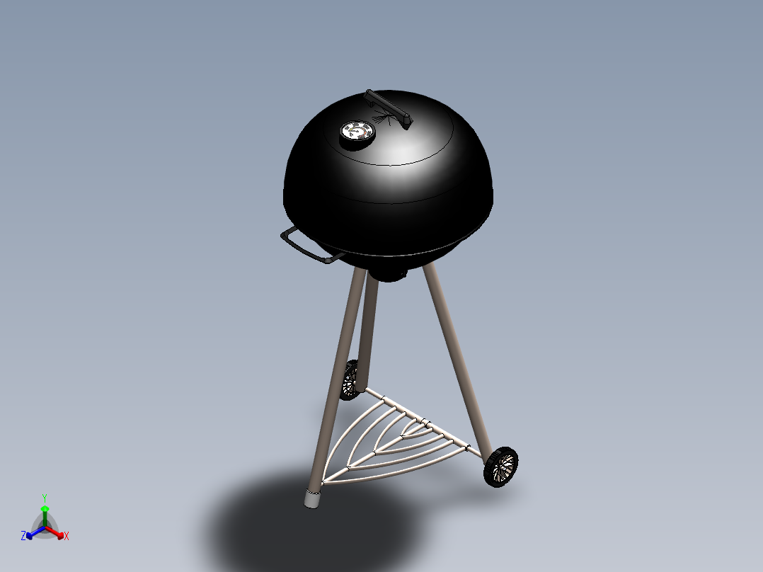 烧烤炉(70)正等轴测图