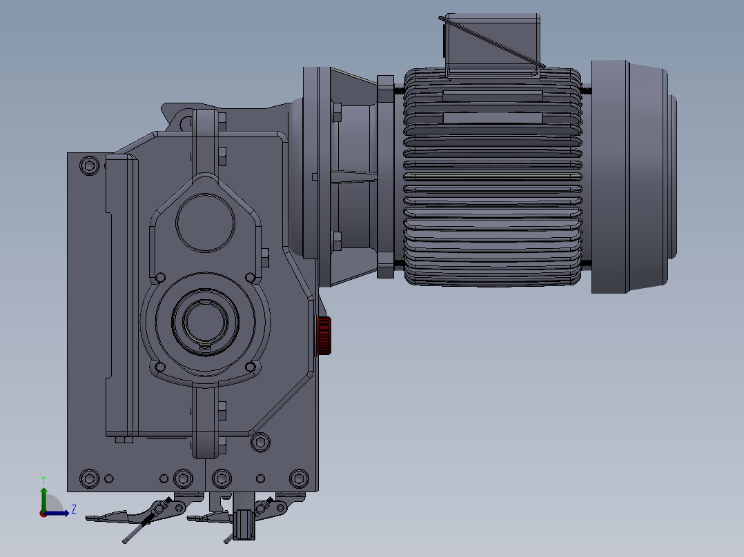 破碎机、搅碎机左视图