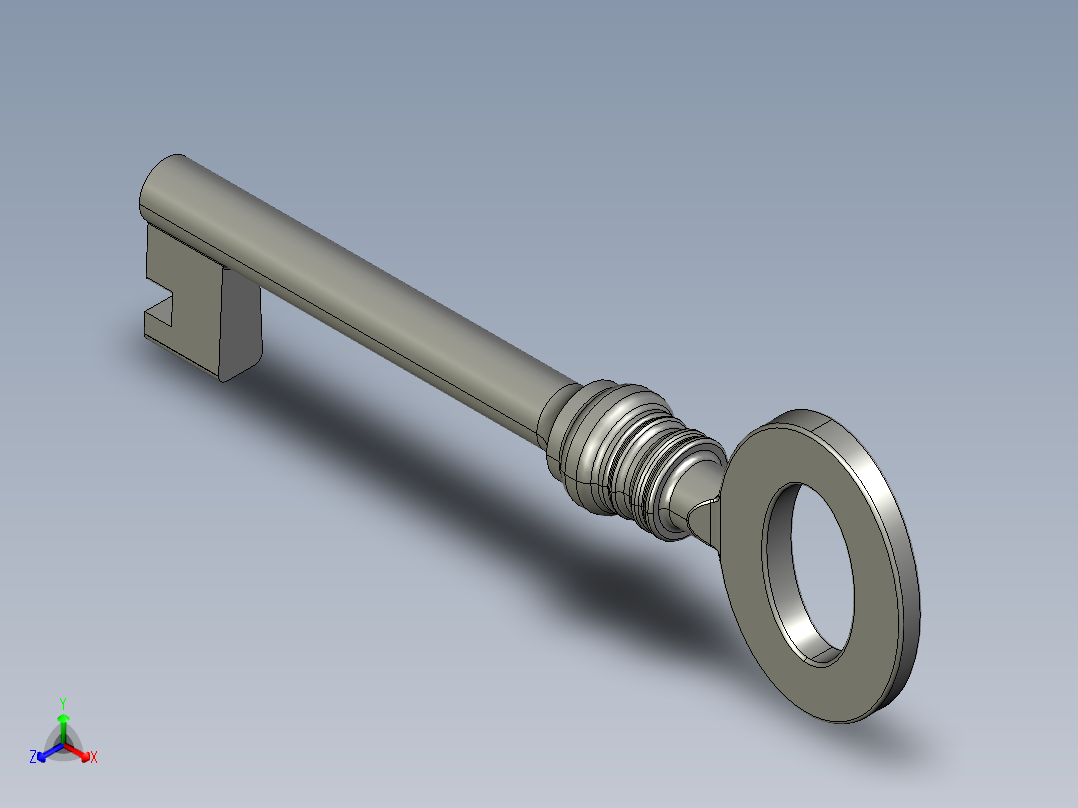 A2005303-传统钥匙正等轴测图