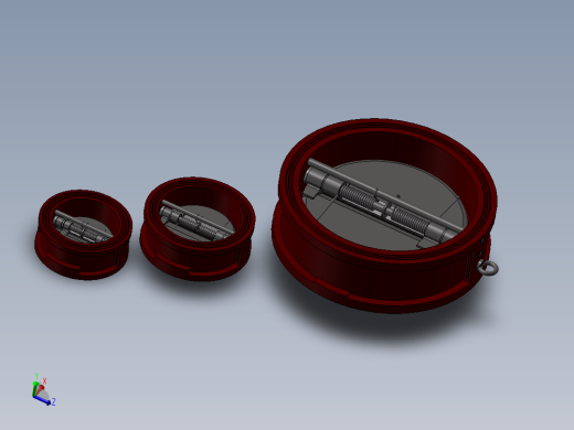 3款DN300双板止回阀模型