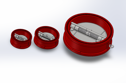 3款DN300双板止回阀模型缩略图
