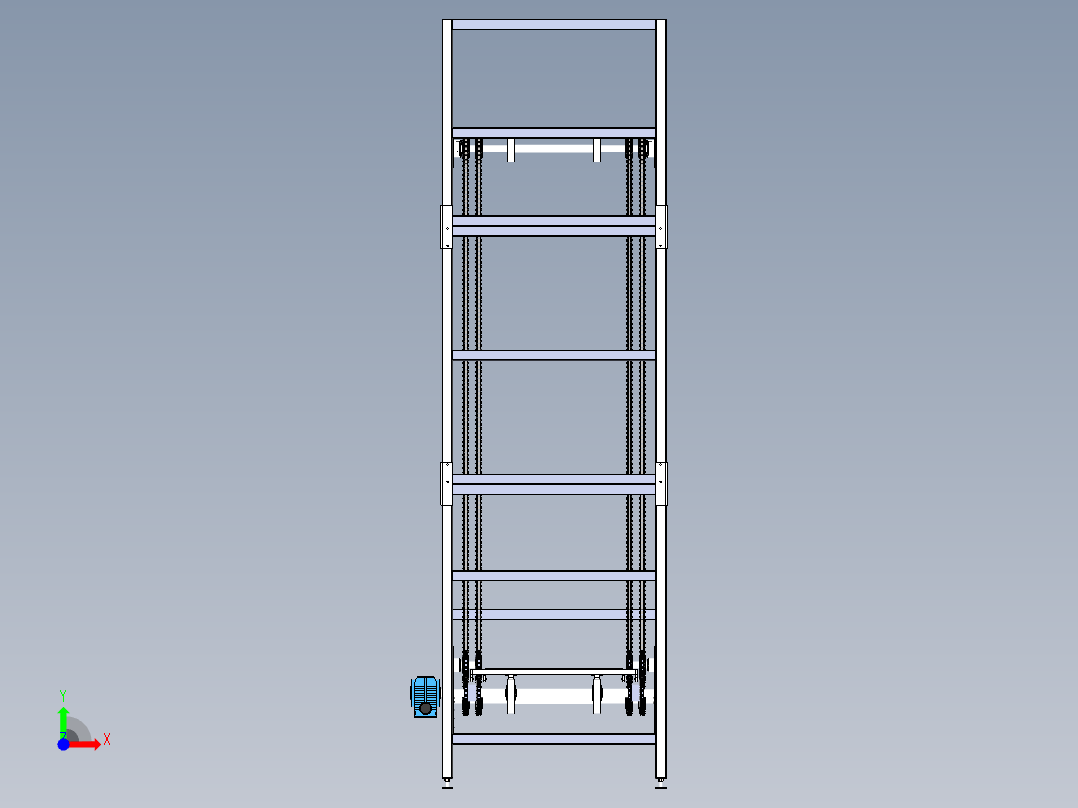 循环升降机前视图