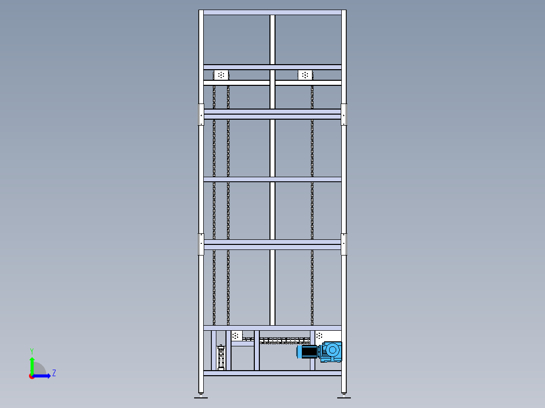 循环升降机左视图