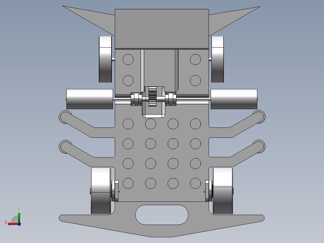 玻璃清洁机器人结构设计含仿真【三维+二维+说明书】后视图