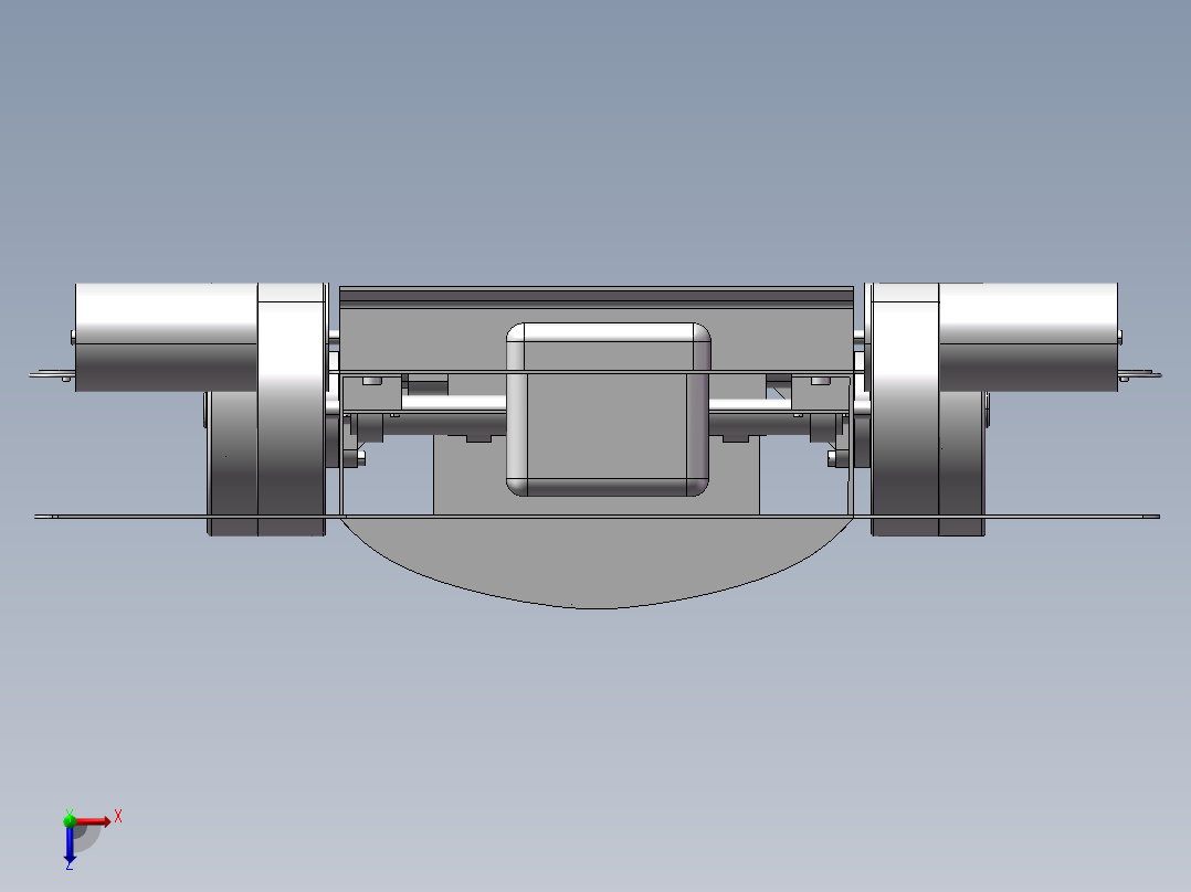 玻璃清洁机器人结构设计含仿真【三维+二维+说明书】俯视图