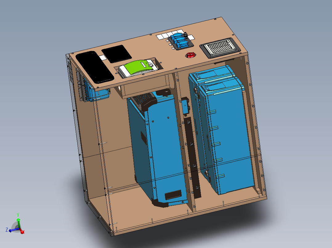 汽车工作电源主视图