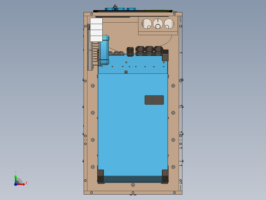 汽车工作电源前视图