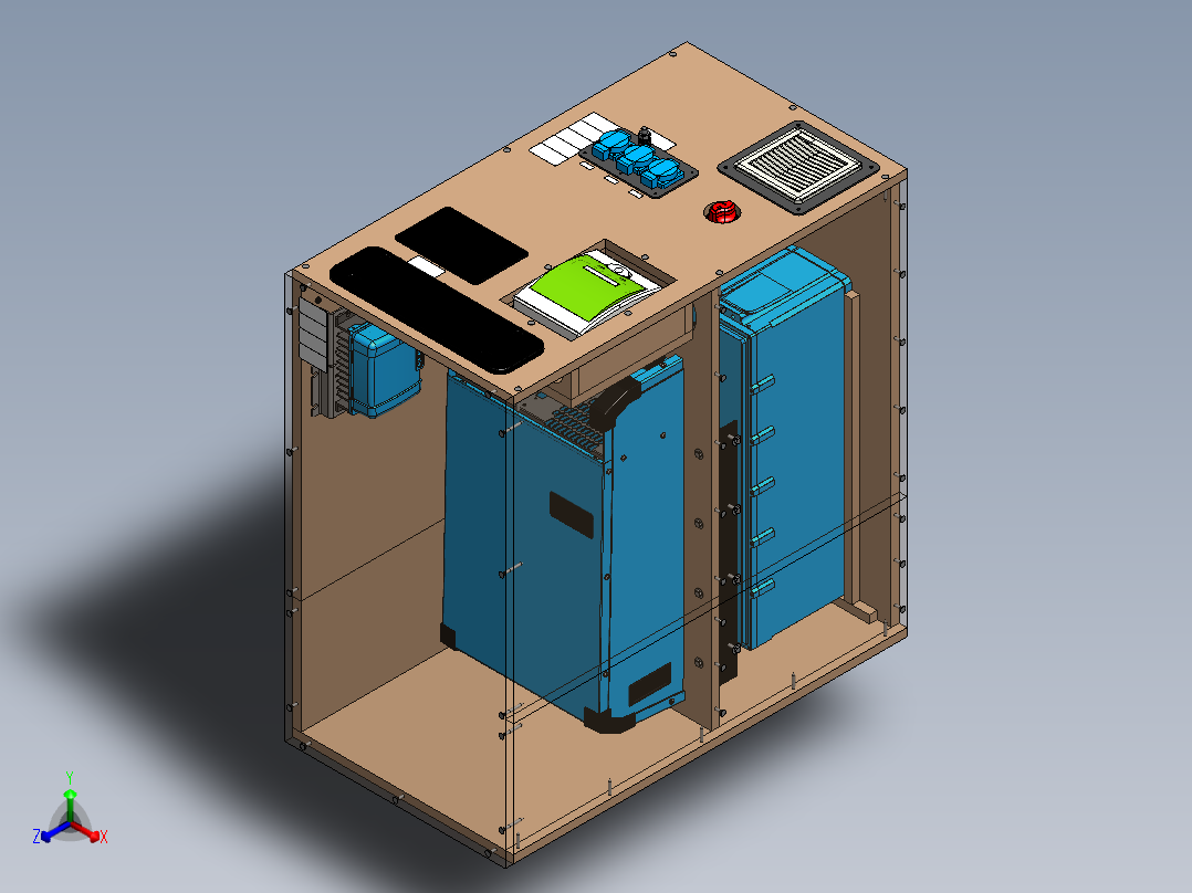 汽车工作电源正等轴测图