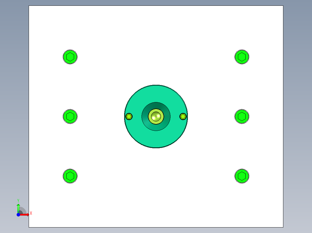 格力空调遥控器上盖注塑模具设计 1197105前视图