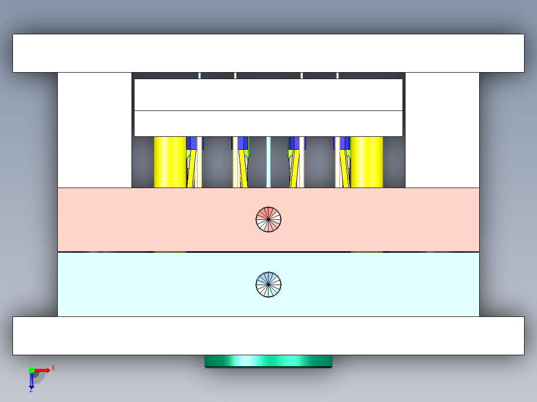 格力空调遥控器上盖注塑模具设计 1197105俯视图