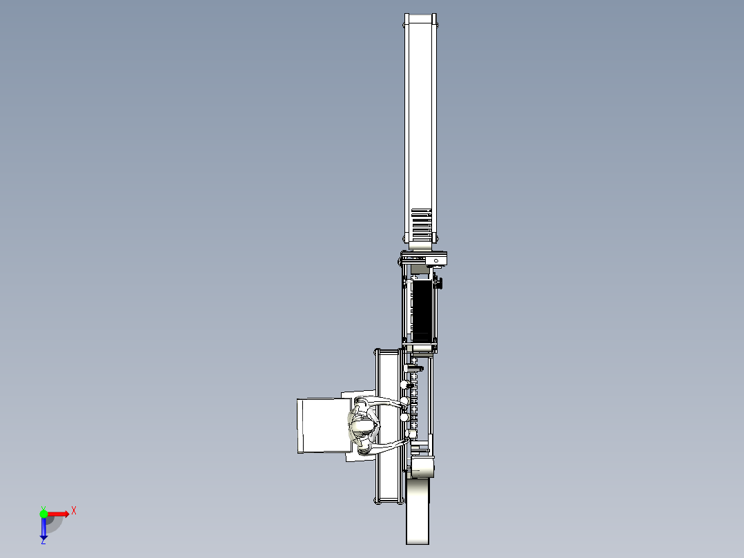 碳素笔分拣机俯视图