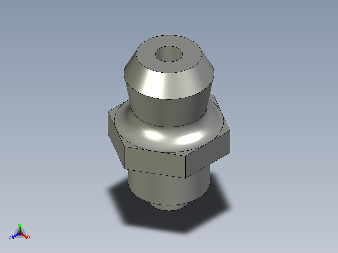 JBT79401-1995直通式压注油杯6-Ideaa正等轴测图