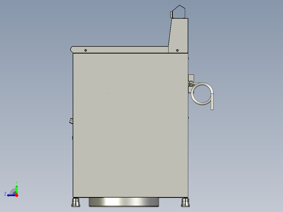 方便沥油的电油炸锅右视图
