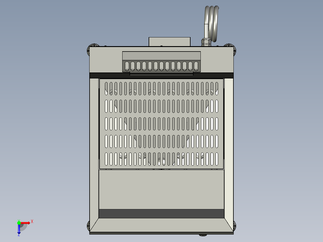 方便沥油的电油炸锅俯视图