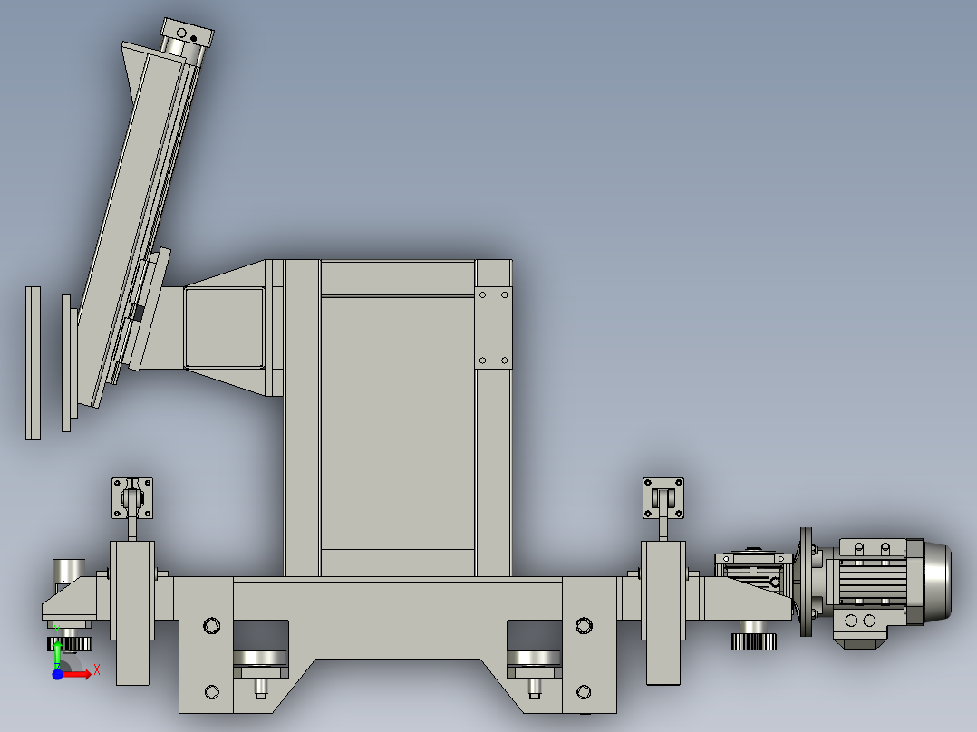 A定尺小车组件-AA30MN前视图