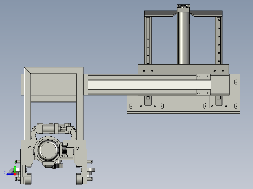 A定尺小车组件-AA30MN右视图