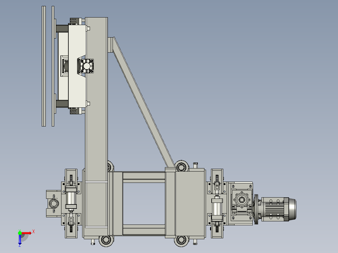 A定尺小车组件-AA30MN俯视图