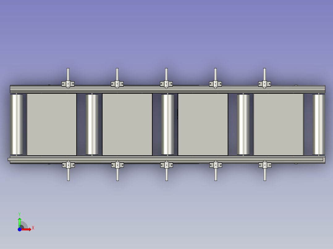 折箱流水线前视图