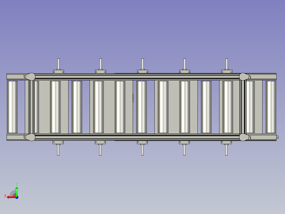 折箱流水线后视图