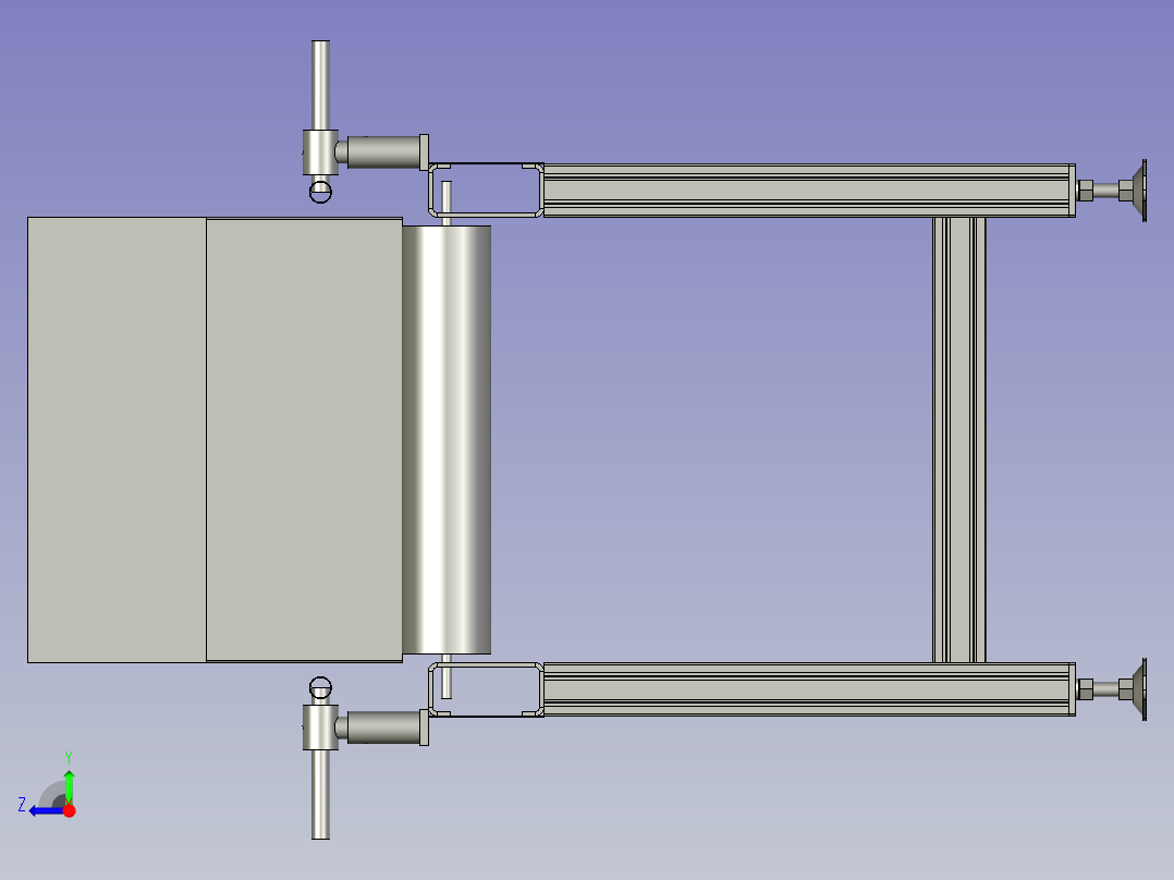 折箱流水线右视图