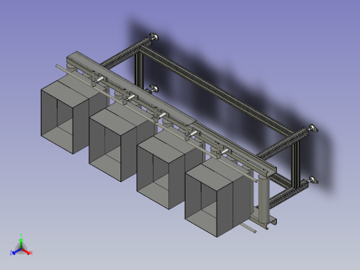 折箱流水线正等轴测缩略图