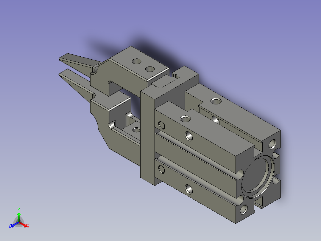 皮筋夹取手指-A主视图