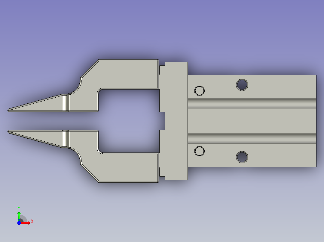 皮筋夹取手指-A前视图
