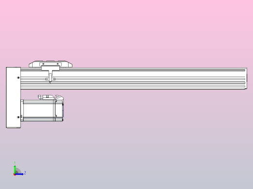 滚珠丝杠直线轴带导轨全封闭TPA-HCR-85D-1610C-L450-MP-C-P20-N3左视缩略图
