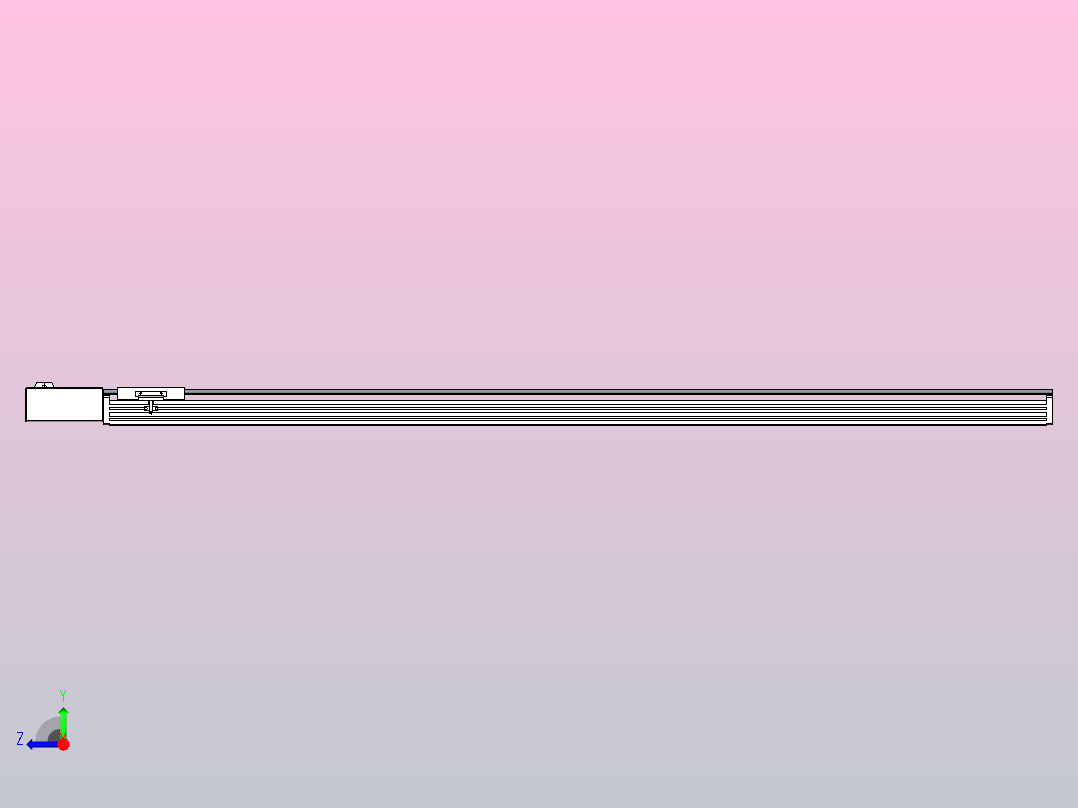 皮带直线轴半封闭可选导轨TPA-HNB-120D-110-L1600-MR-C-P40-N3右视图