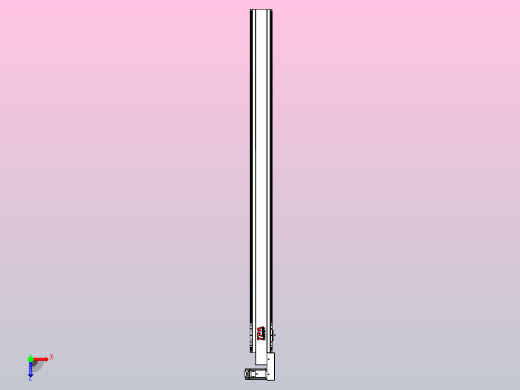 皮带直线轴半封闭可选导轨TPA-HNB-120D-110-L1600-MR-C-P40-N3俯视缩略图