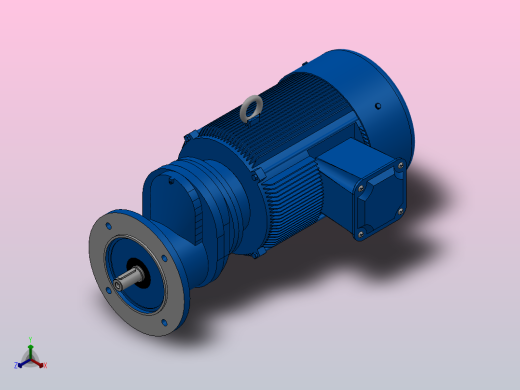 RXF57法兰轴伸式安装斜齿轮减速机RX57-Y3-4P-100-M1-0°-Φ200