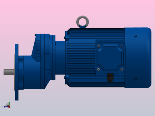 RXF57法兰轴伸式安装斜齿轮减速机RX57-Y3-4P-100-M1-0°-Φ200右视缩略图