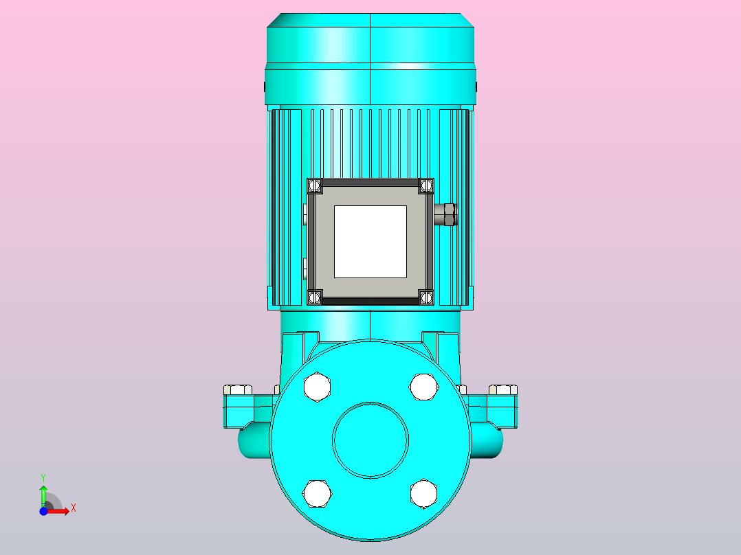 热水管道泵LPm（2）[LP2000]前视图