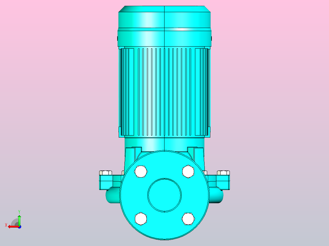 热水管道泵LPm（2）[LP2000]后视图