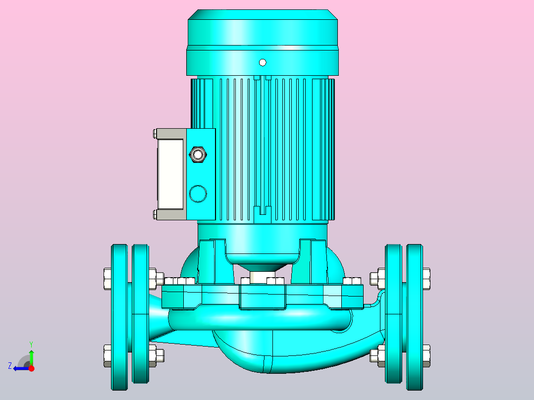 热水管道泵LPm（2）[LP2000]右视图