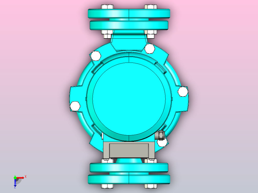 热水管道泵LPm（2）[LP2000]俯视图