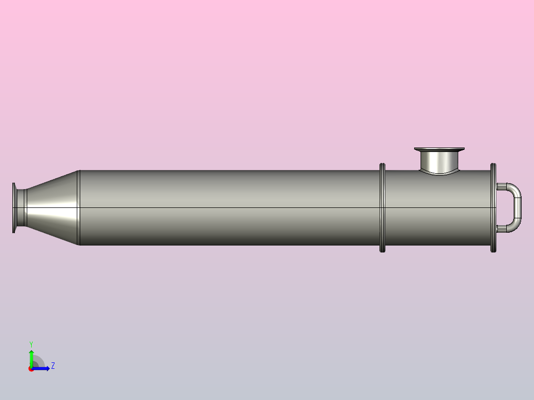 DGX04-K卡式双节直角过滤器[DGX04-K-DN50]左视图