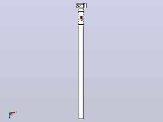 伺服电机集成皮带传动直线执行器TPA-OCB-100-192-L1550-LU-P75-N3俯视缩略图