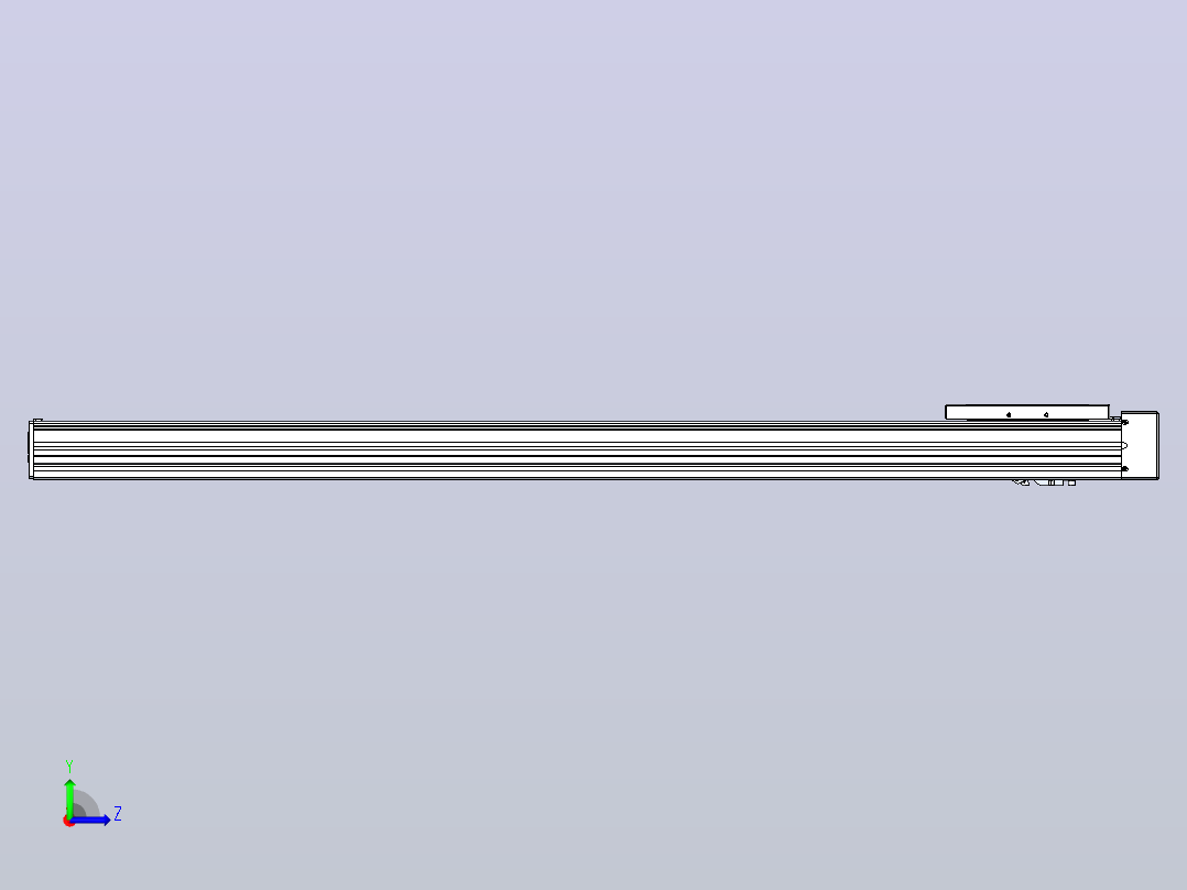 滚珠丝杠直线轴带导轨全封闭TPA-HCR-120D-1610C-L950-MR-C-P40-N3左视图
