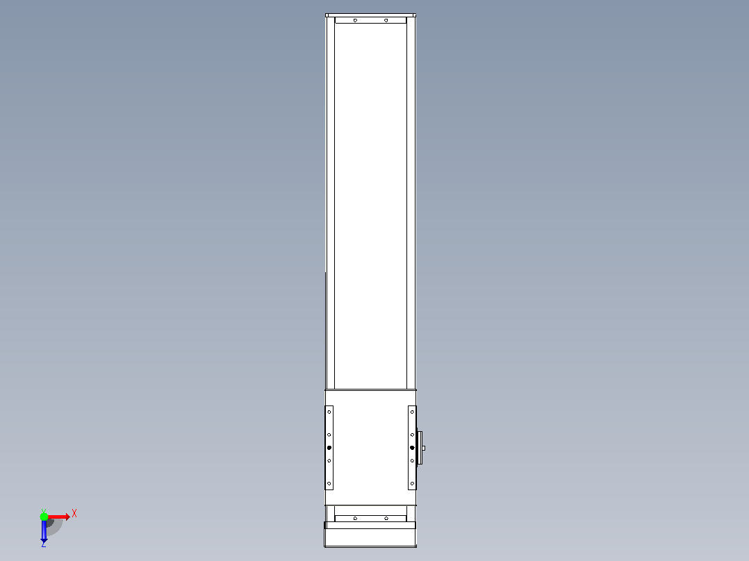 滚珠丝杠直线轴带导轨全封闭TPA-HCR-140D-2010C-L550-MP-C-P40-N3俯视图