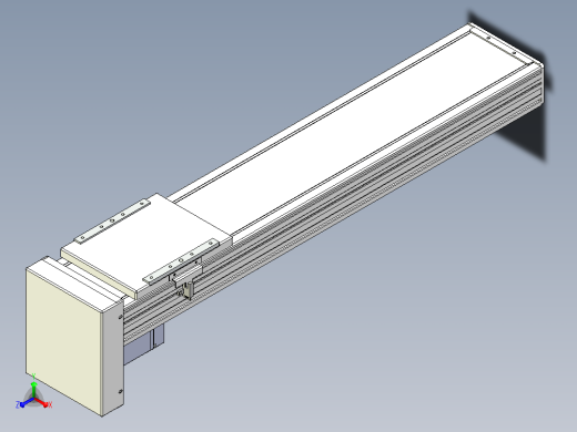 滚珠丝杠直线轴带导轨全封闭TPA-HCR-140D-2010C-L550-MP-C-P40-N3正等轴测缩略图