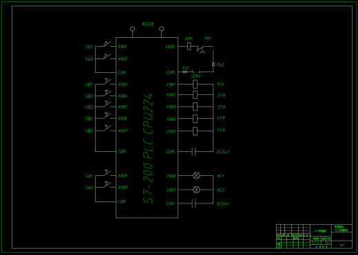 基于PLC控制四柱液压机液压系统设计（CAD+说明书）缩略图