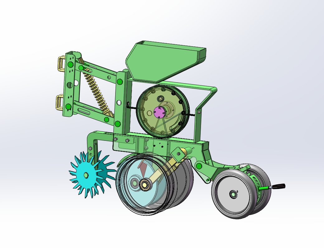 免耕精量施肥精密播种机设计（SW+CAD+计算）
