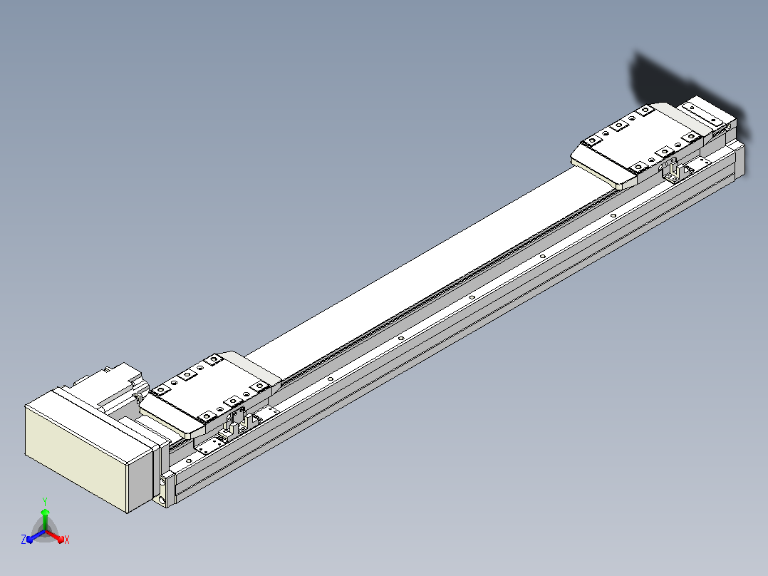 滚珠丝杠线性轴TPA-GCRS-80-1610C-L200-MR-M20-N3主视图