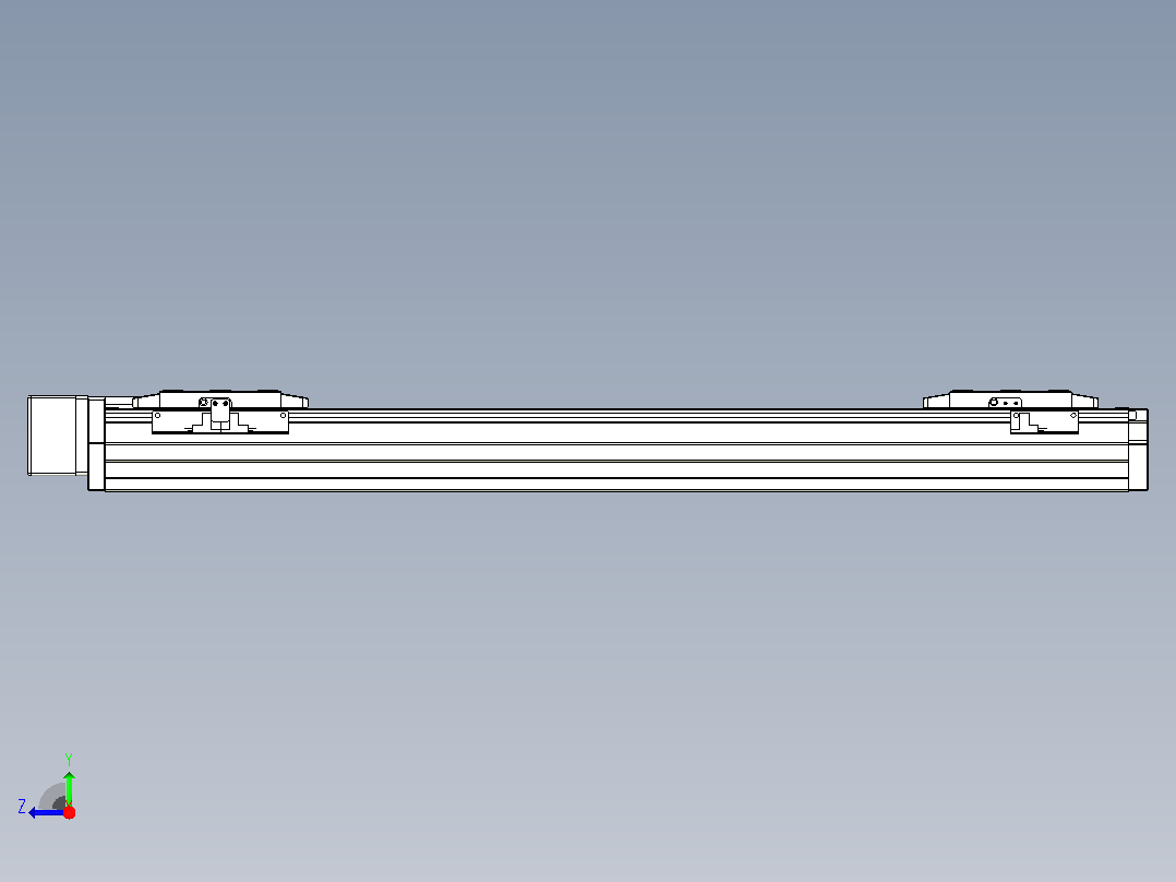 滚珠丝杠线性轴TPA-GCRS-80-1610C-L200-MR-M20-N3右视图