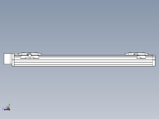 滚珠丝杠线性轴TPA-GCRS-80-1610C-L200-MR-M20-N3右视缩略图