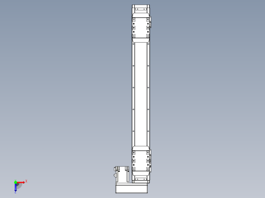 滚珠丝杠线性轴TPA-GCRS-80-1610C-L200-MR-M20-N3俯视缩略图